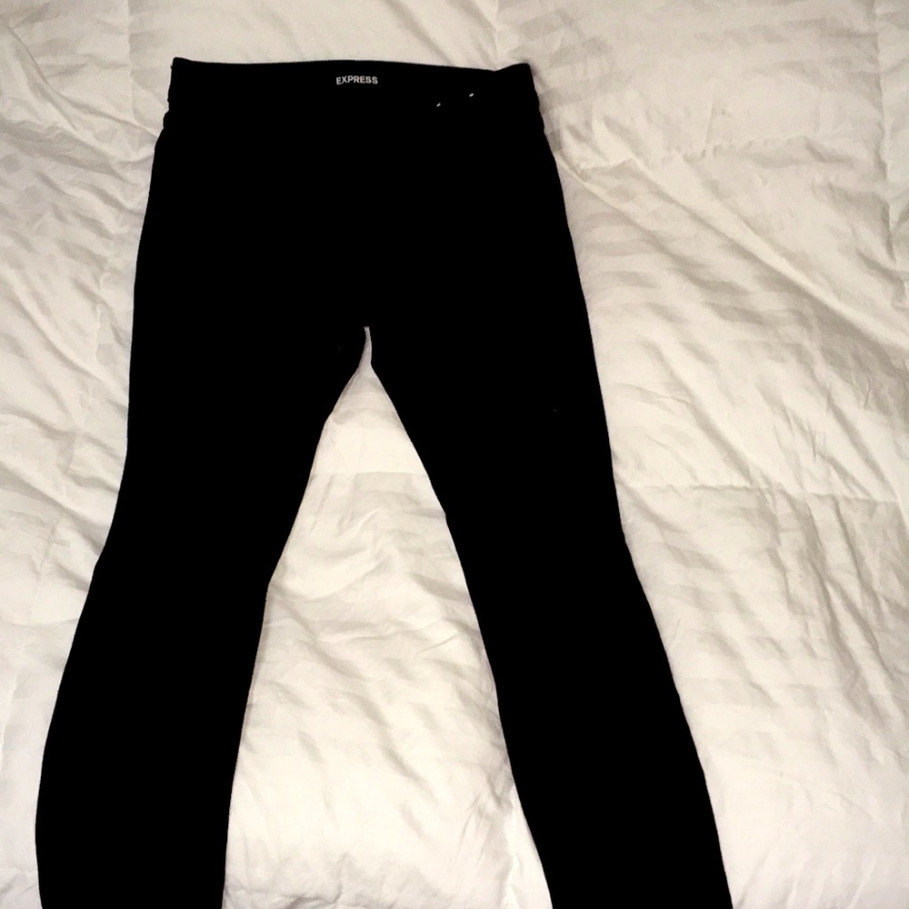 Express black jeans Distressed